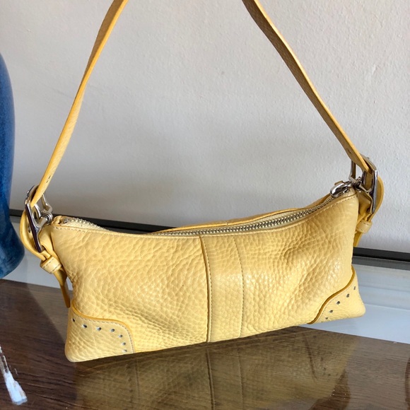 Authentic Coach Yellow Leather Satchel - Picture 2 of 8